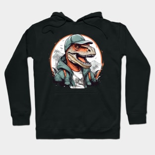 dino t-rex camping Hoodie